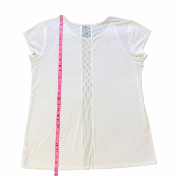 ATHLETA White Short Sleeve Tee in SZ Large Tall - Picture 8 of 11